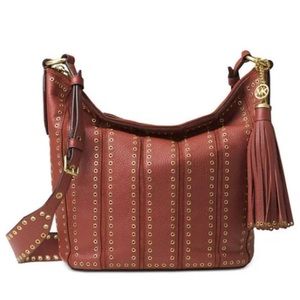 Michael Kors Brooklyn Grommet Medium Crossbody & Wristlet